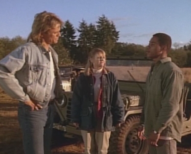 Angus MacGyver Trucs et Astuces - 5x08 Sur la Piste des Rhinocéros - MacGyver, Kate et Billy Colton (le 3ème frère)